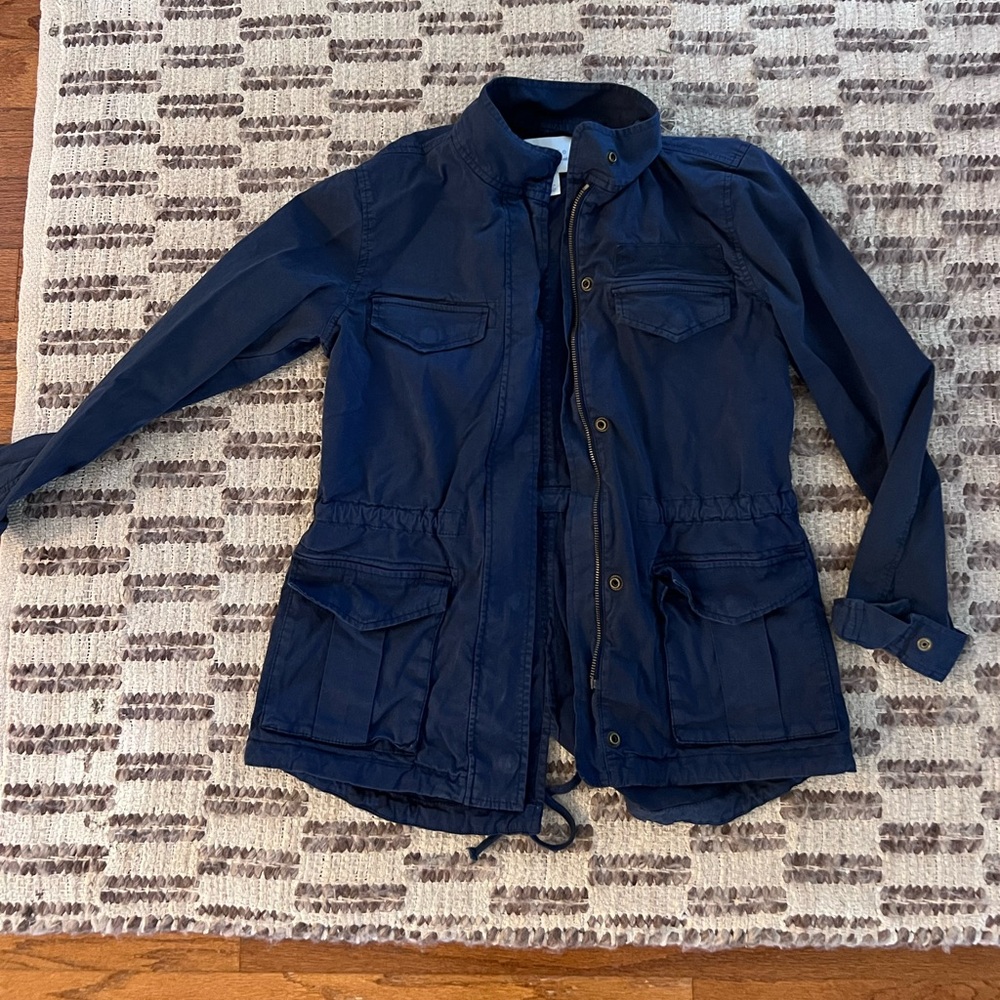 Hinge Utility Jacket, size small, navy